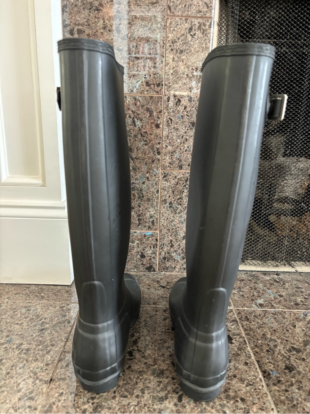Hunter Tall Black Rain Boots - Picture 3 of 7
